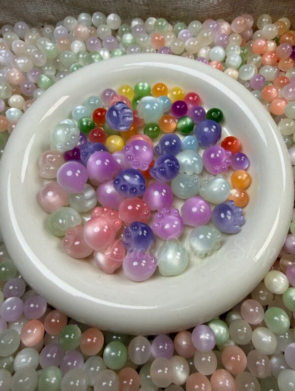 Kitten Paw Spacer Beads | Exquisitely Carved Responsive